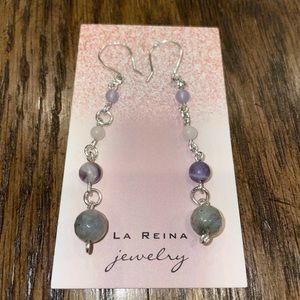 Aura Earrings Silver Plated